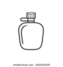 illustration of military drink bottle, vector art.