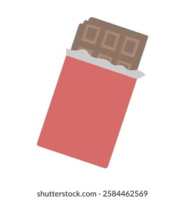 illustration of milk chocolate bar