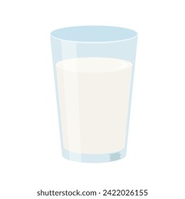 Ilustración de la leche en un vaso