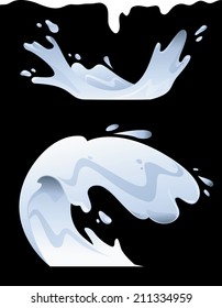 Illustration of Milk Splash: Wave