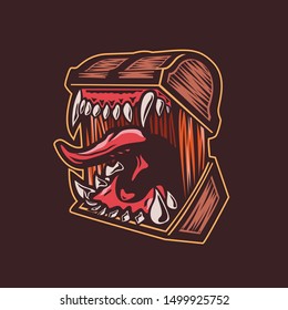 An Illustration Of A Mimic Monster