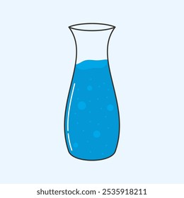 Illustration of a Mineral Water Beverage in a Pitcher