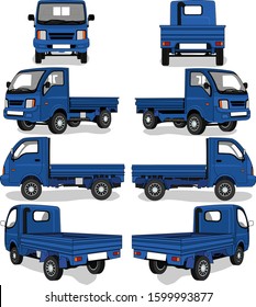 Illustration Of Mini Truck Model Sheet