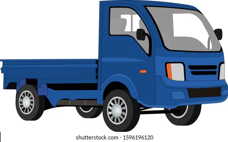 Illustration Of Mini Truck Vector