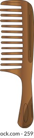 The Illustration of minimalist Comb