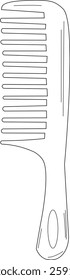 The Illustration of minimalist Comb