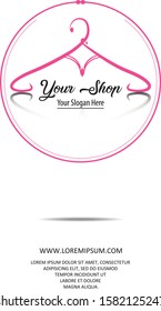 illustration of a minimalist logo design can be used for women's clothing products, symbols, signs, online shop, special clothing logos, boutique 