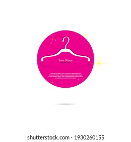 illustration of a minimalist logo design can be used for women's clothing products, symbols, signs, online shop logos, special clothing logos, boutique 