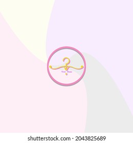 illustration of a minimalist logo design can be used for women's clothing products, symbols, signs, online shop logos, special clothing logos, boutique logos.