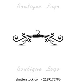 Illustration Of A Minimalist Logo Design Can Be Used For Women's Clothing Products, Symbols, Signs, Online Shop Logos, Special Clothing Logos, Boutique 