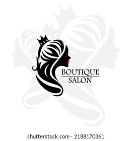 illustration of a minimalist logo design can be used for women's clothing products, symbols, signs, online shop logos, special clothing logos, boutique 