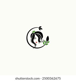 illustration of a minimalist logo design can be used for women's clothing products, symbols, signs, online shop logos, special clothing logos, boutique 