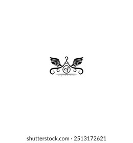 illustration of a minimalist logo design can be used for women's clothing products, symbols, signs, online shop logos, special clothing logos, boutique 