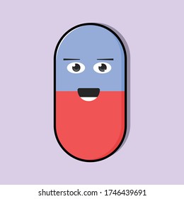 illustration of minimalist outline-style drug character