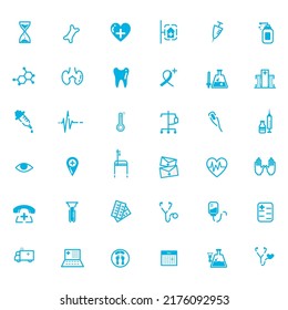 Illustration Minimalistic Simple Flat Set Medical Stock Vector (Royalty ...