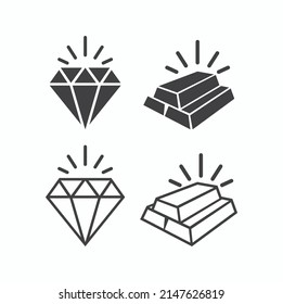ilustración de la industria minera, icono minero, arte vectorial.