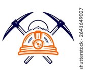 illustration of mining logo icon image