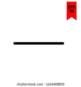 illustration of minus flat icon