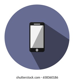 Illustration is a mobile icon. Can be used in the media.