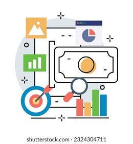 Illustration of mobile payment. Payment illustration design