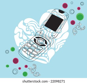 Illustration of a mobile phone