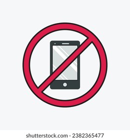 Illustration of a mobile phone icon