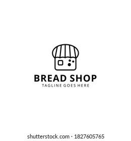 Illustration Modernes, abstraktes Logo des Brotbäckereiwerkes 