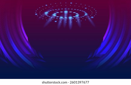 illustration of modern abstract futuristic dynamic sporty background with geometric patterns template for Cover design  banner, flyer and poster