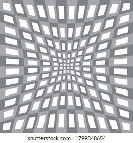 Illustration of Modern Abstract Halftone Backdrop in Gray and Dark-Gray Tones with Squares in Pop Art Style for Business Card, Wallpaper or Backdrops