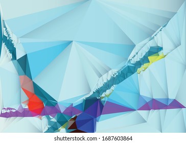 Ilustración moderna en forma de polígono abstracto para fondo de papel pintado. Imagen vectorial de diseño gráfico de patrón geométrico