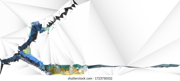 Illustration moderne abstrakte Polygonform für Hintergrundbilder. Vektorbild eines geometrischen Musters