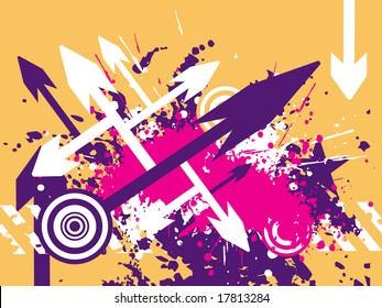 illustration, modern arrow background