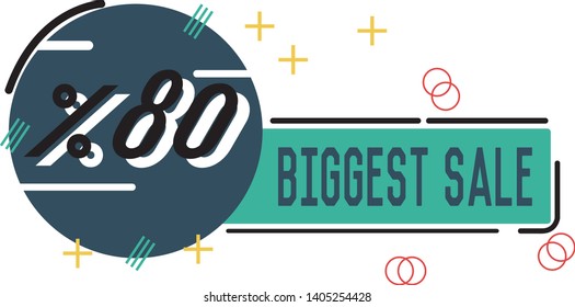 illustration of modern banner sale