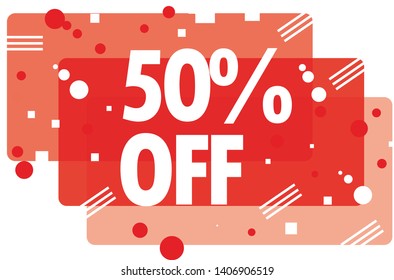 illustration of modern banner sale ,banner template