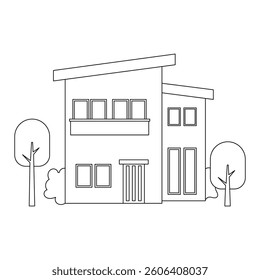 The Illustration of Modern Classic House