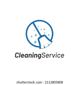 Illustration modern Cleaning service logo design vector 
