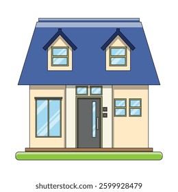 The Illustration of Modern Countryside House