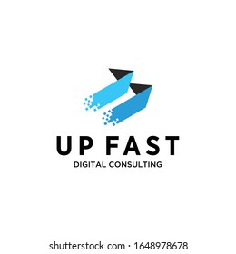 Illustration Modern digital data connect Technology sign vector logo design