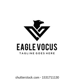 Illustration Modern Eagle bird geometrcic Logo design Vector icon template