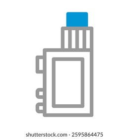 Illustration of Modern Electronic Cigarette