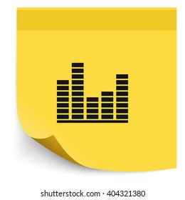 Illustration of modern EQ icon.