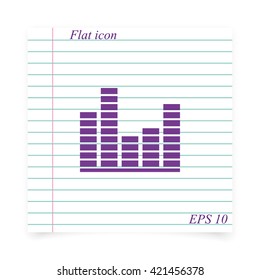 Illustration of modern EQ icon.