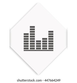 Illustration of modern EQ icon.