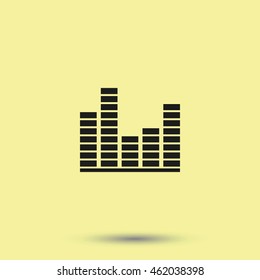 Illustration of modern EQ icon.