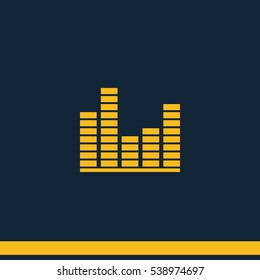 Illustration of modern EQ icon.
