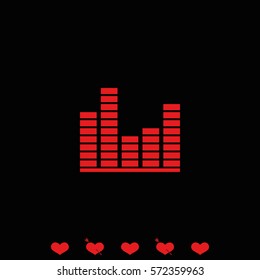 Illustration of modern EQ icon.