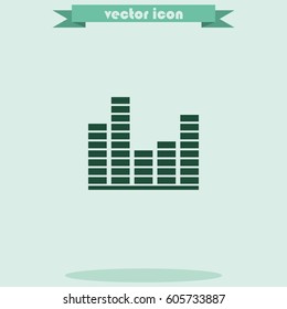 Illustration of modern EQ icon.