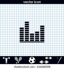 Illustration of modern EQ icon.