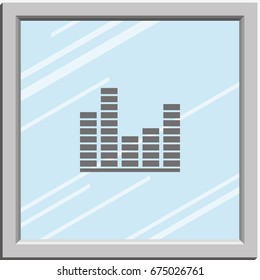 Illustration of modern EQ icon.