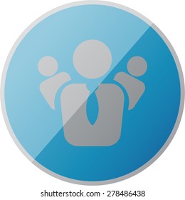 illustration of modern icon businessman